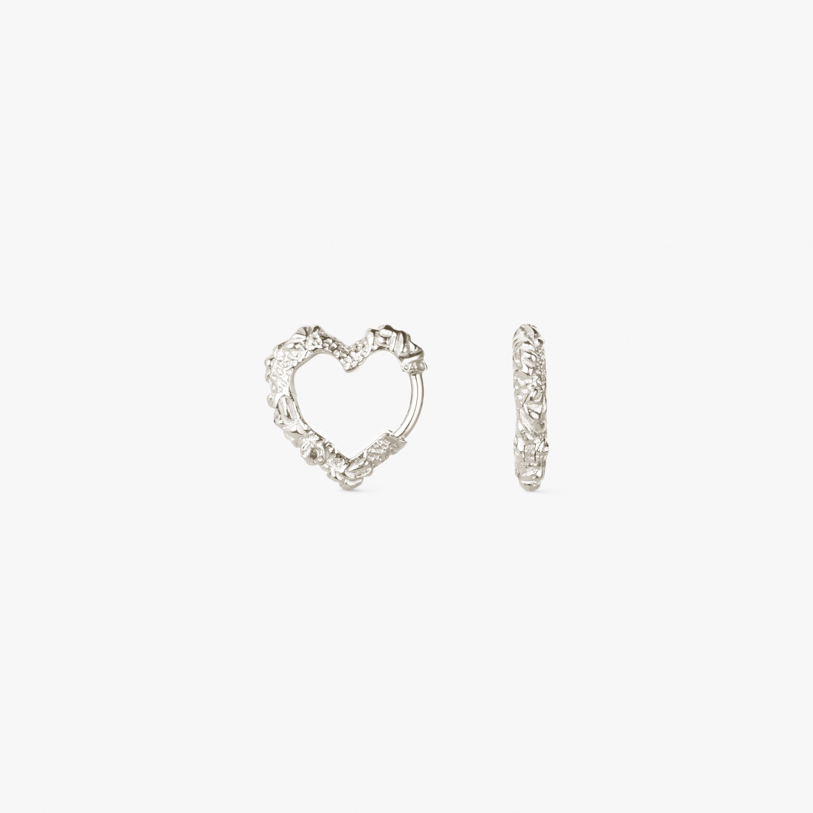 Mini Heart Crush Hoops | Camille Brinch Jewellery