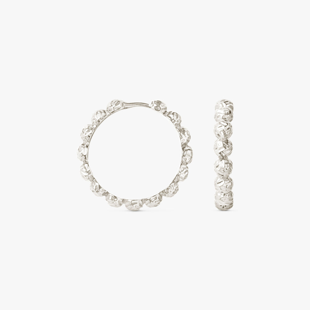Large Dots Hoops