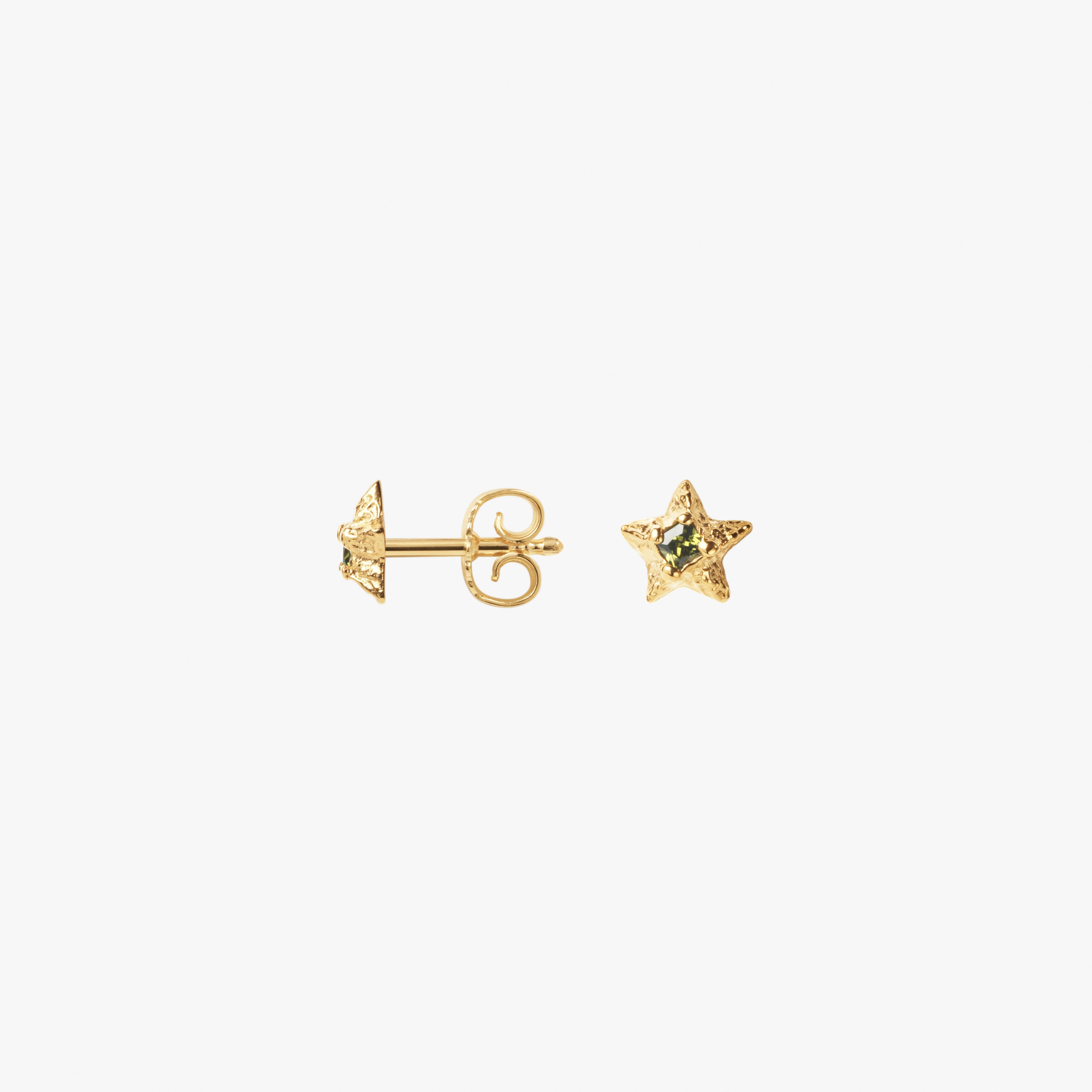 Sparkly Star Gem Stud Earrings