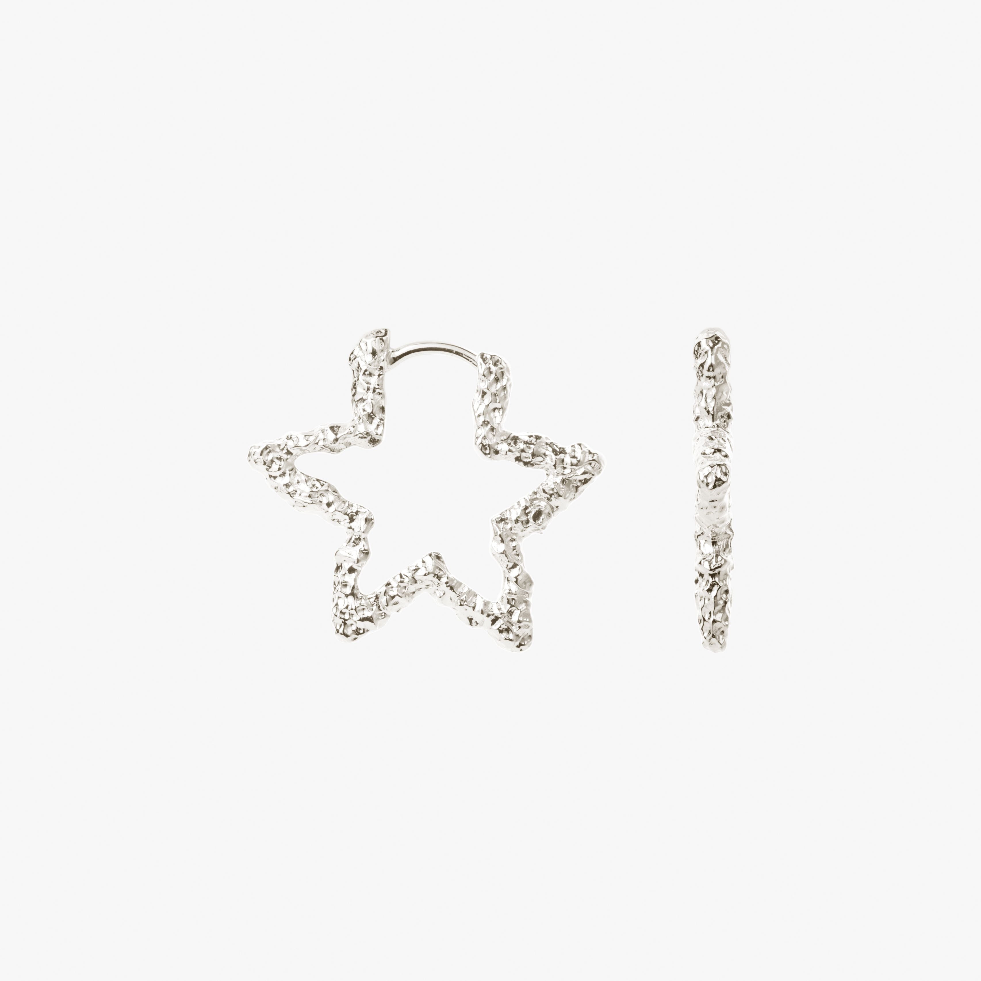 Star Sparkly Hoops