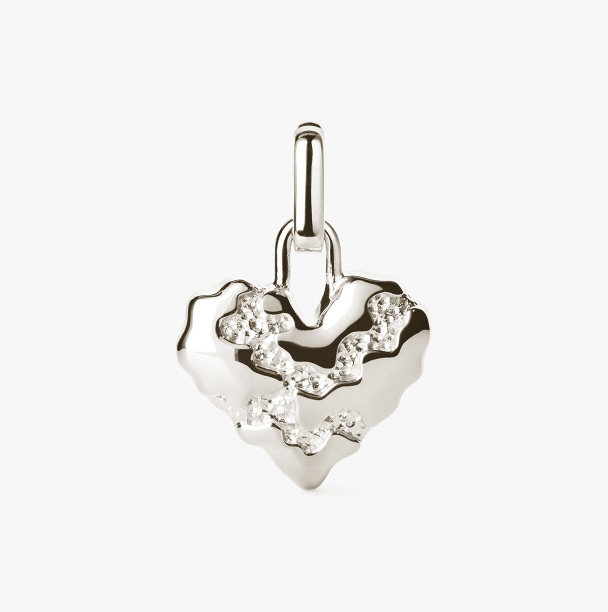 Large Heart Contrast Charm