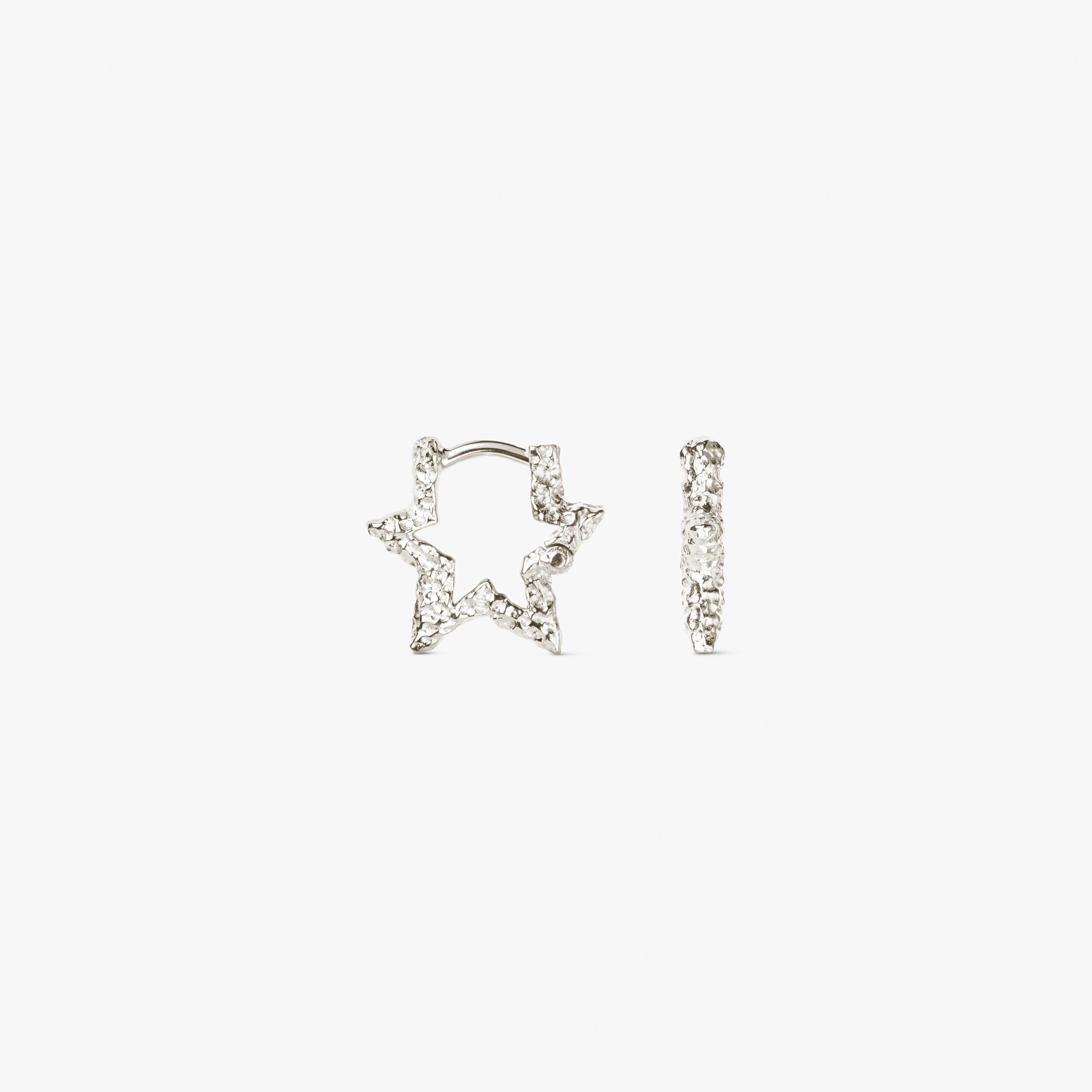 Mini Star Sparkly Hoops
