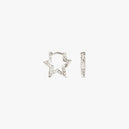 Mini Star Sparkly Hoops