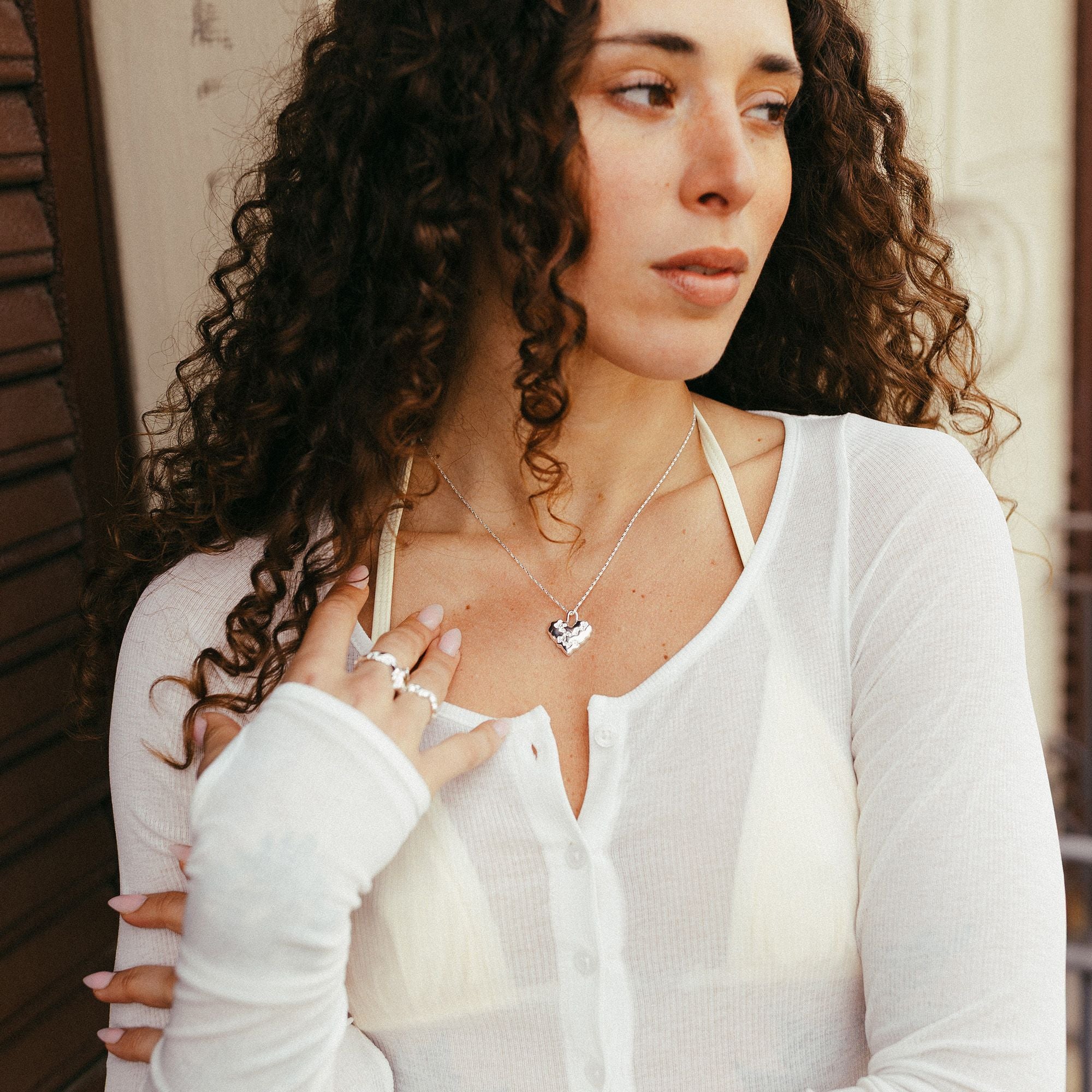 Large Heart Contrast Charm