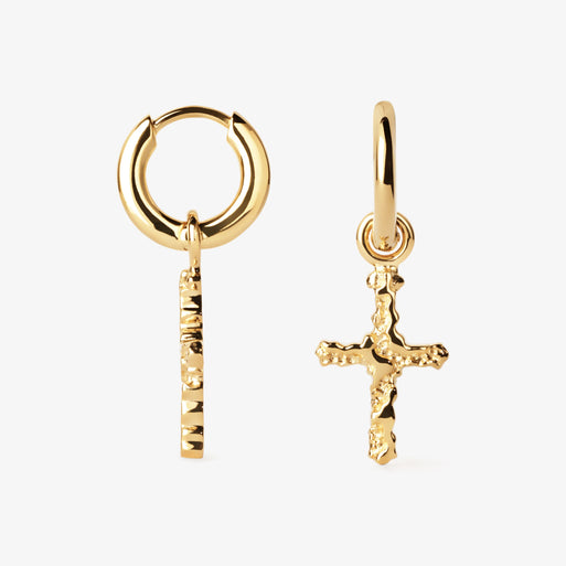 Cross Contrast Earring