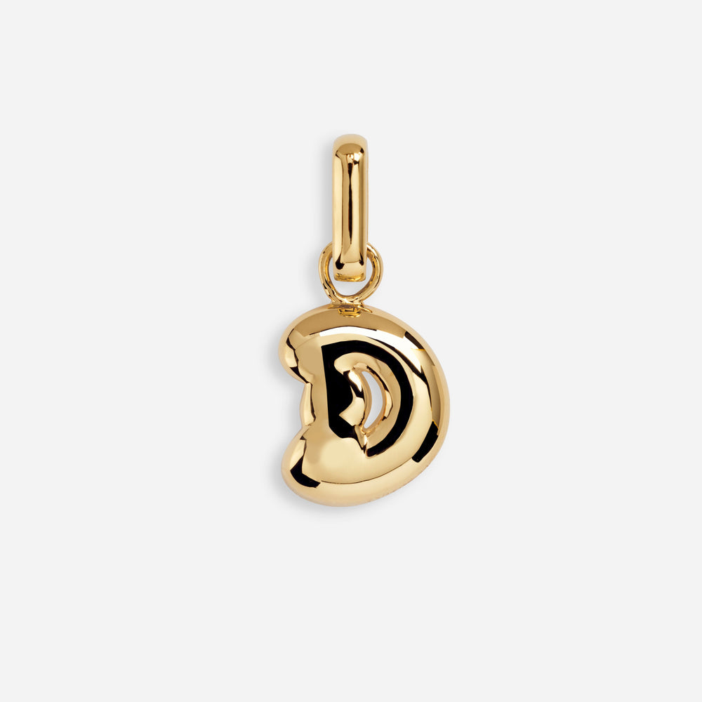 Letter Puffer Charm - D