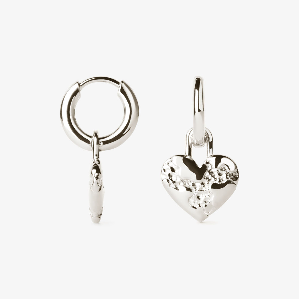 Heart Contrast Earring