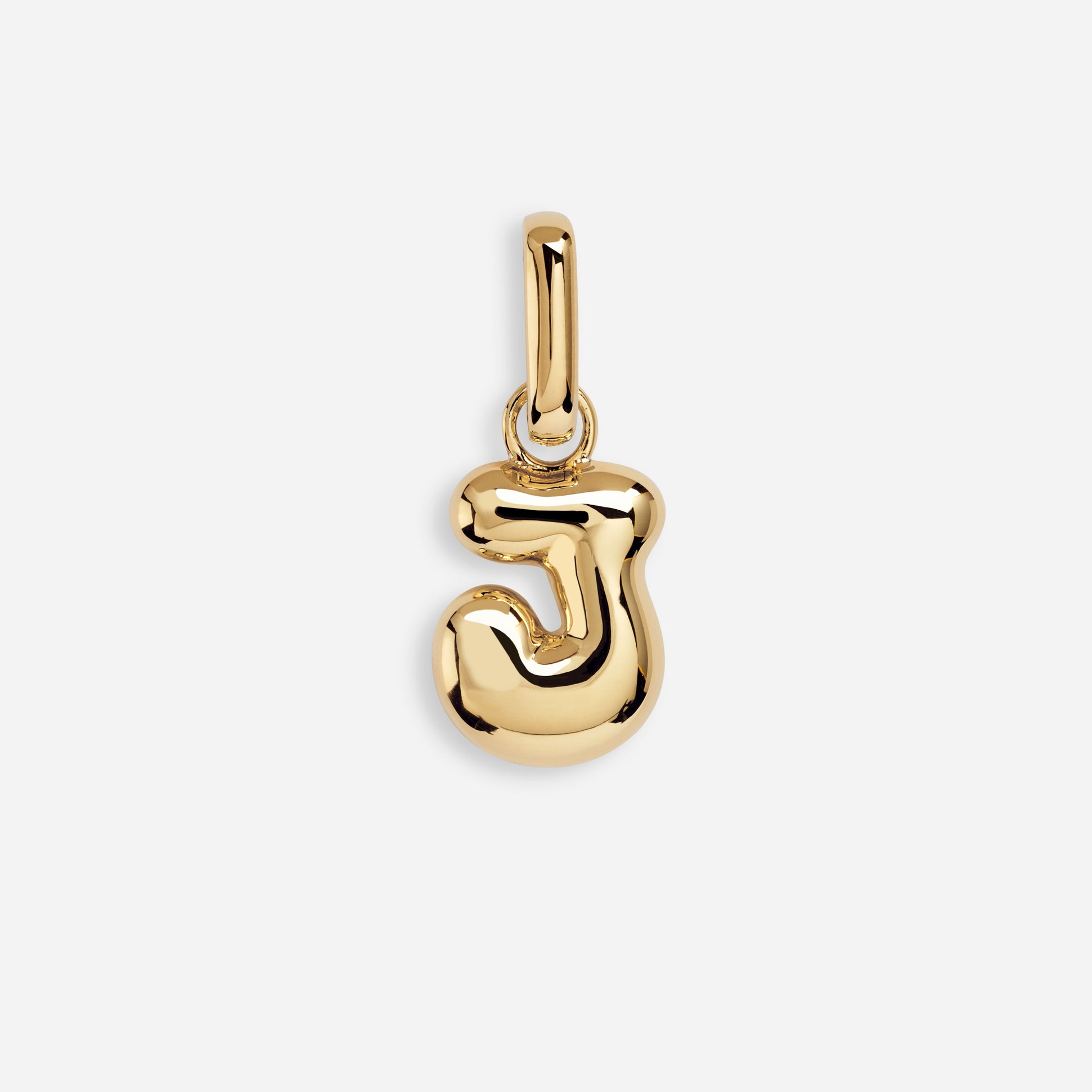 Letter Puffer Charm - J