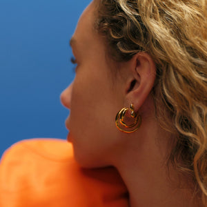 Small Spongy Puffer Earrings