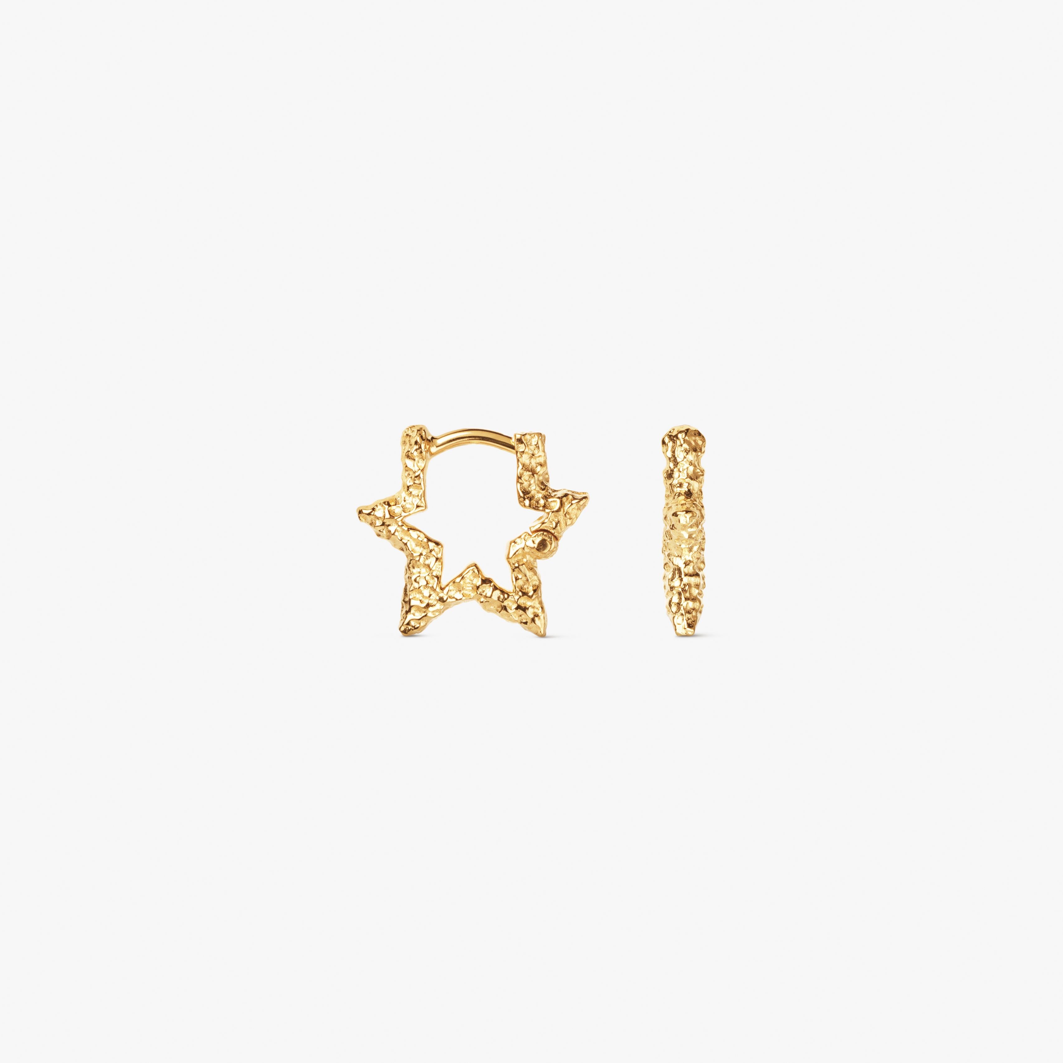Mini Star Sparkly Hoops