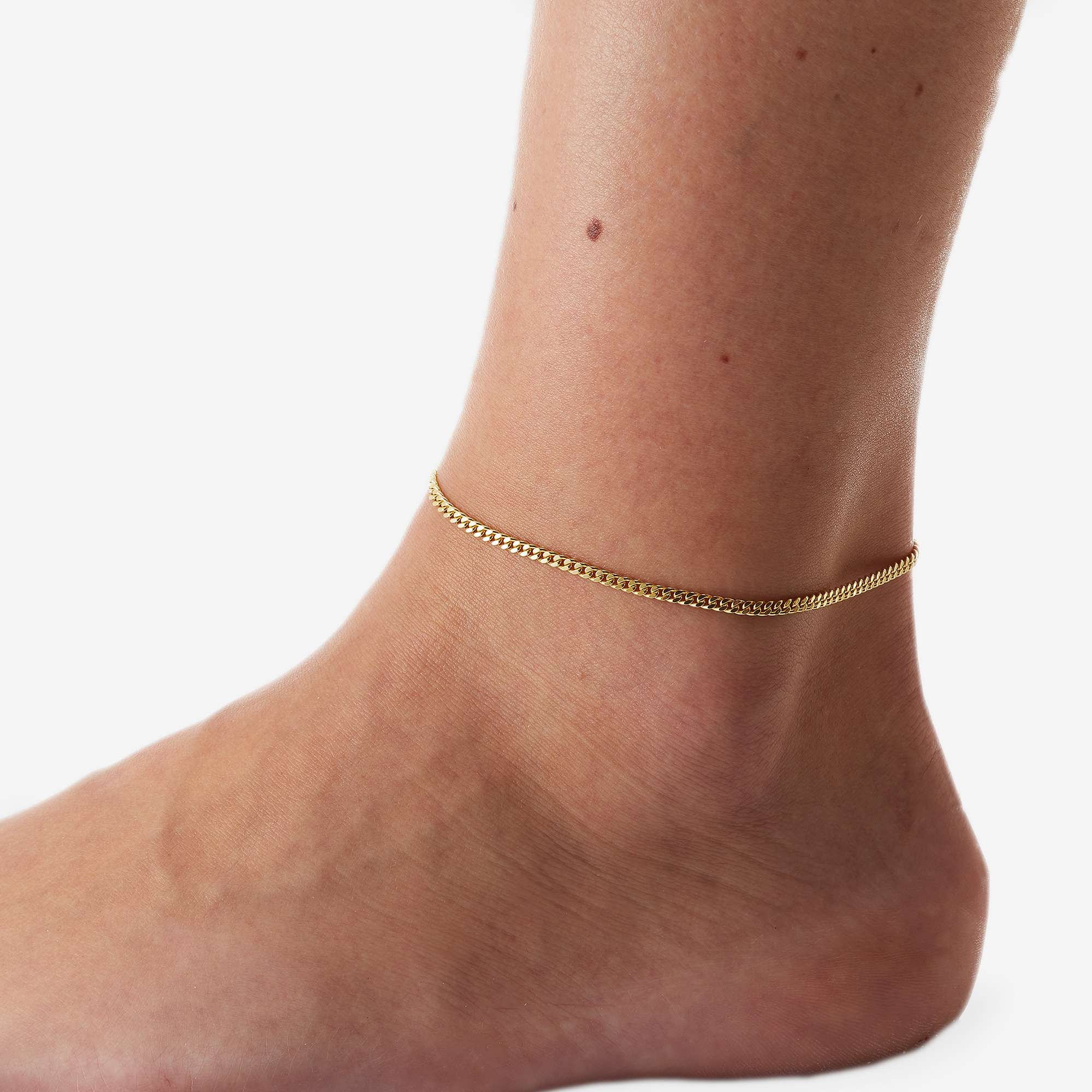 9 carat gold hot sale ankle bracelet