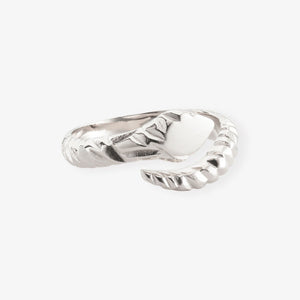 Small Twisted Silicium Ring
