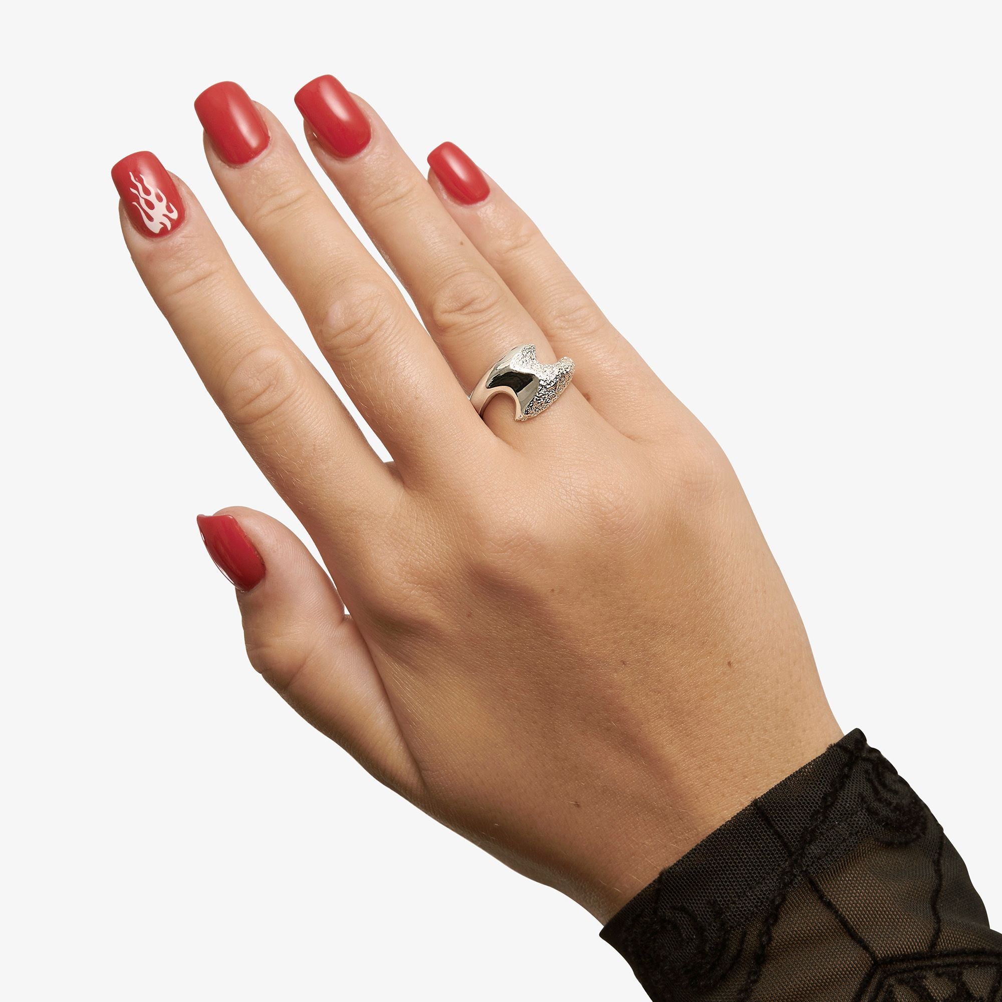 Flashing Flames Ring