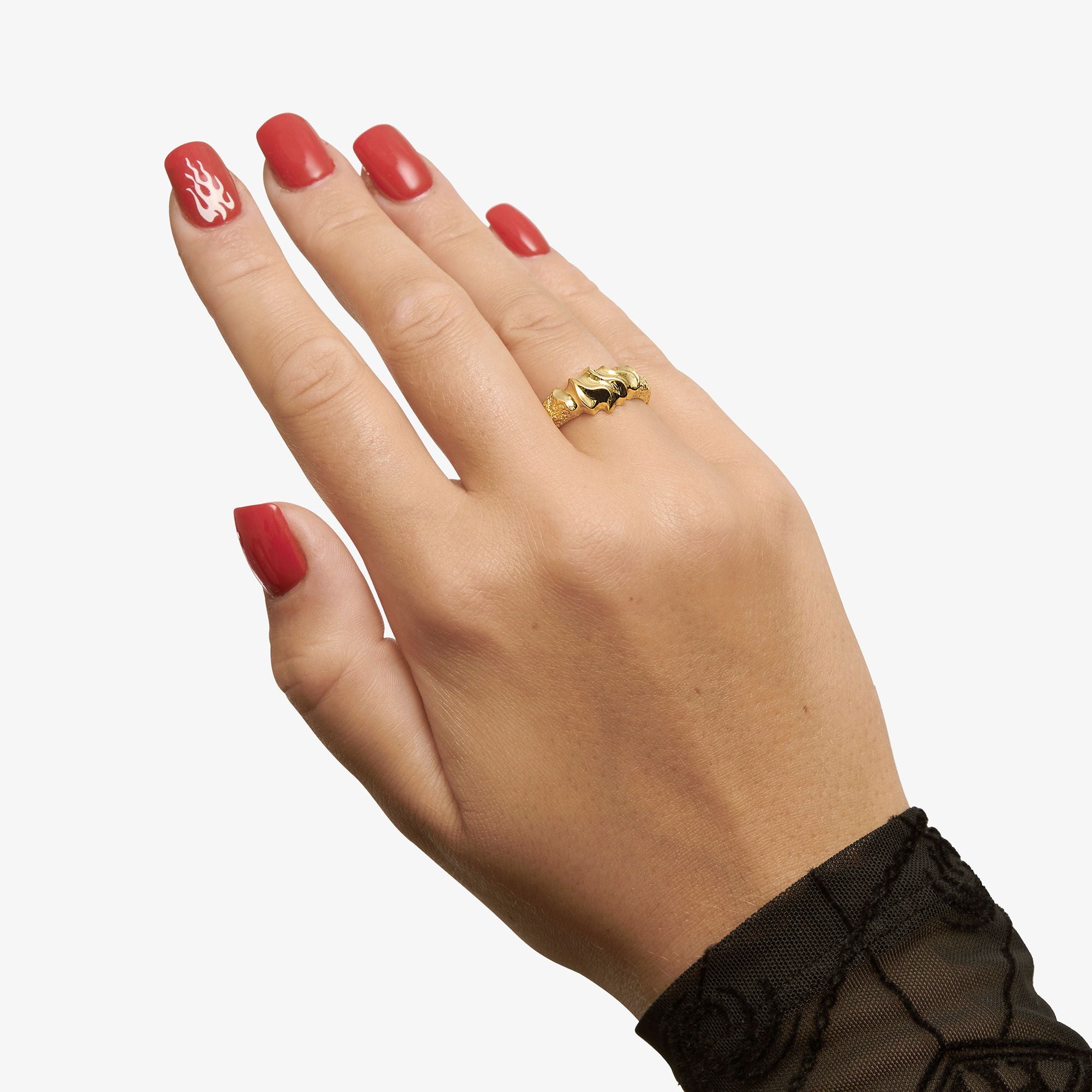 Large Phoenix Flames Ring