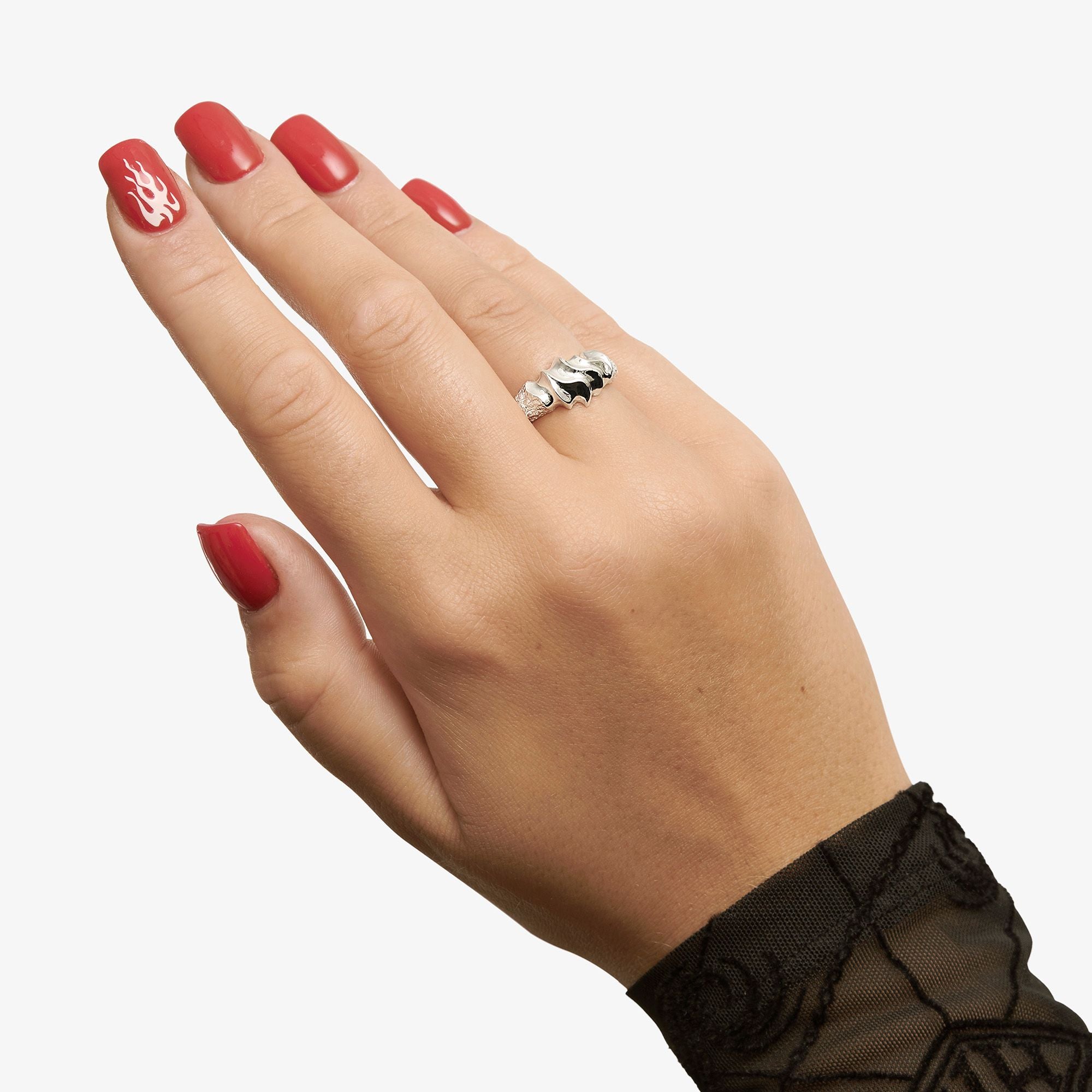 Large Phoenix Flames Ring