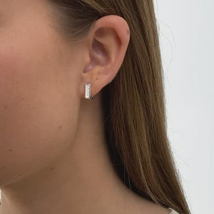 Small Square Tekstur Earrings