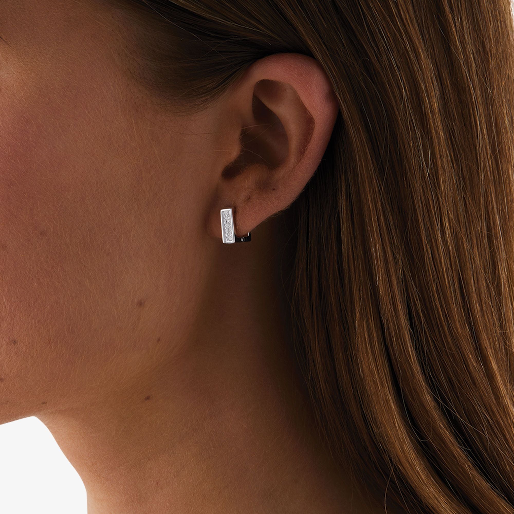 Small Square Tekstur Earrings